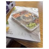 COOK WITH COLOR Taupe Snackle Box, 8-Compartment Serving Tray