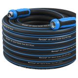 $46 Fevone Garden Water Hose, Aluminum Fittings, 5/8" x 55 ft