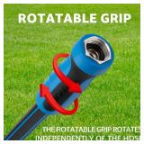 $46 Fevone Garden Water Hose, Aluminum Fittings, 5/8" x 55 ft