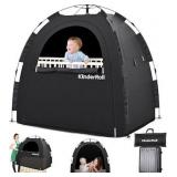 $129 KinderRoll Blackout Sleep Tent Blocks 95%+ Light, Black