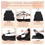 $129 KinderRoll Blackout Sleep Tent Blocks 95%+ Light, Black