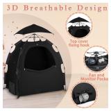 $129 KinderRoll Blackout Sleep Tent Blocks 95%+ Light, Black