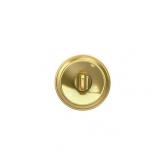 First Secure by Schlage Hawkins Privacy Door Knob - Bright Brass