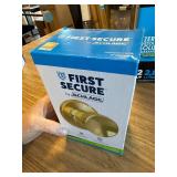 First Secure by Schlage Hawkins Knob Hall/Closet Lock Bright Brass