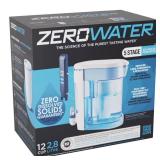 ZeroWater Ready-Read 12 cups Blue/White Water Filtration Pitcher