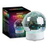 Merkury Innovations 5 Multicolor Disco Ball with White Base
