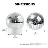 Merkury Innovations 5 Multicolor Disco Ball with White Base