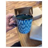 $69 BLUE!! Dinnerware Sets 16 Pieces - Porcelain Crockery, Service for 4.