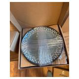 $69 BLUE!! Dinnerware Sets 16 Pieces - Porcelain Crockery, Service for 4.