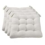 Mainstays Silver Chair Cushion Set, 15.5" x 16", 5 Pieces