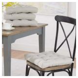 Mainstays Silver Chair Cushion Set, 15.5" x 16", 5 Pieces