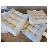 Mainstays Silver Chair Cushion Set, 15.5" x 16", 5 Pieces