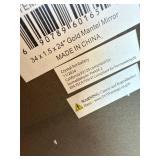 $96 WallBeyond Gold Vintage Mirror 32x24 Inch - Ornate Frame