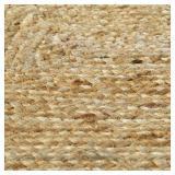 $80 My Texas House White Scallop Jute Area Rug, 4