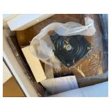 Set of 2 Swivel Dining Chairs, Low Back, Armless, Walnut Finish