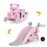 $150 Costway 4-in-1 Rocking Horse Slide Set w/Basketball Hoop