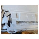 $100 Brown Shoe Bench with Storage, 2 Flip Drawers and Seat Cushion