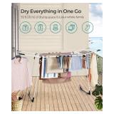 $50 SONGMICS Gullwing Clothes Drying Rack, 22.2 x 68.1 x 38 Inches