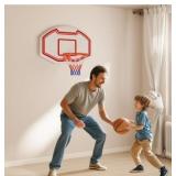 $70 Costway Wall Mounted Basketball Hoop, Shatter-Proof Backboard