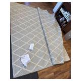 $695 SAFAVIEH Natura Geometric Wool Rug, Silver/Ivory, 9