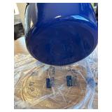 $81 Tramontina Cast Iron 7-Qt Dutch Oven-Classic Blue/ gold with Lid