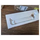 Creative Co-Op Long White Ceramic Dachshund Cracker Dish