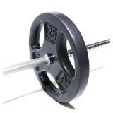 $55 Athletic Works 50LB Cast Iron Set, 2x25LB, 1-inch Holes