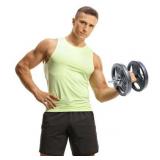 $55 Athletic Works 50LB Cast Iron Set, 2x25LB, 1-inch Holes