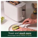Cuisinart Soho 2-Slice Toaster, 7 Settings, Rear Cord, Truffle
