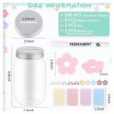 Bokon Reward Jar for Kid, 3 Pcs Coin Jars, 200 Wooden Tokens