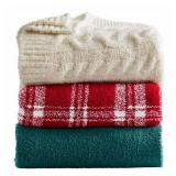 Better Homes & Gardens Cozy Knit Oversize Couch Throw Blanket  50 X 72