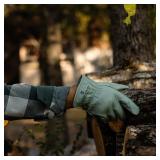 Cold Weather Work Gloves, Fleece Lined Cowhide, Medium, 2 Pairs