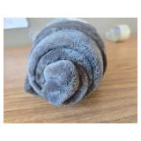 KMUSET Fleece Blanket Throw Size Grey Lightweight Super Soft