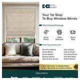 $72 Chicology Cordless Roman Shade, Light Filtering, 31"W X 72"H