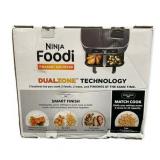 $186 Ninja Foodi 8 qt 2-Basket Air Fryer, DualZone Tech, SmartFinish