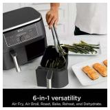 $186 Ninja Foodi 8 qt 2-Basket Air Fryer, DualZone Tech, SmartFinish