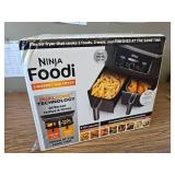 $186 Ninja Foodi 8 qt 2-Basket Air Fryer, DualZone Tech, SmartFinish