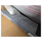 Gray 2 Seater Sofa with Cupholders and Decorative Pillows