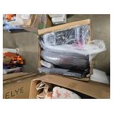 Gray 2 Seater Sofa with Cupholders and Decorative Pillows