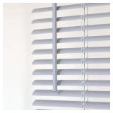 Mainstays 1" Cordless Room Darkening Vinyl Blind, Gray, 34"x64"