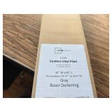 Mainstays 1" Cordless Room Darkening Vinyl Blind, Gray, 34"x64"