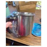 Stainless Steel Oil Filter Pot Grease Separator Jar Strainer