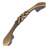 3in. C2C Antique Brass Braided Cabinet Pulls (9-Pack)