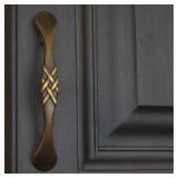 3in. C2C Antique Brass Braided Cabinet Pulls (9-Pack)