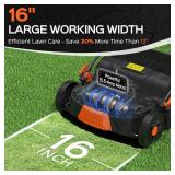 $150 16-Inch 15.5 Amp Electric Dethatcher- Orange