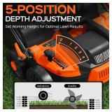 $150 16-Inch 15.5 Amp Electric Dethatcher- Orange