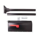 $65 Architectural Mailboxes MB1 Black Post Mount Mailbox and Post