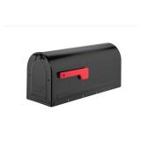 $65 Architectural Mailboxes MB1 Black Post Mount Mailbox and Post