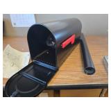 $65 Architectural Mailboxes MB1 Black Post Mount Mailbox and Post