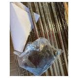 IZEUK 3 Tier Steel Shelf, 450LBS (17.7"W x 11.8"D x 26.3"H, Grey)